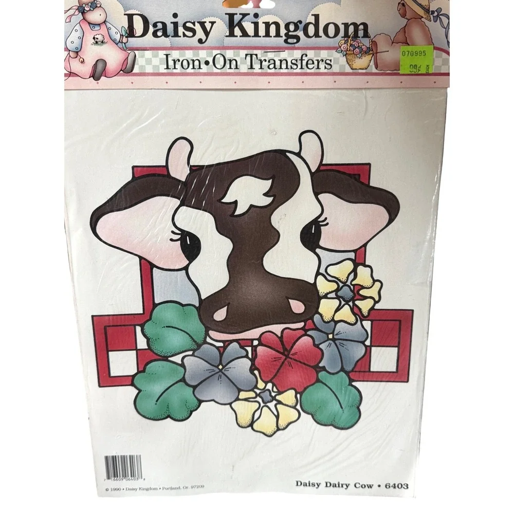 Vintage Daisy Kingdom Ragamuffins Iron On Transfers Lot 5 Christmas Cow Bunny